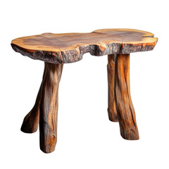 Poster - Old wooden table isolated transparent background