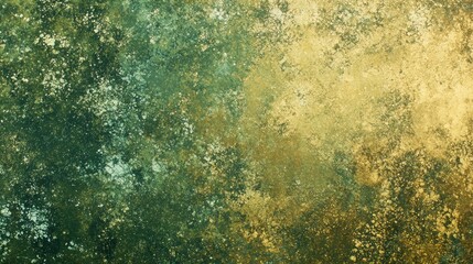 Poster - Abstract green and gold textured background.