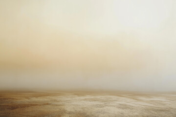A foggy, cloudy day with a light brown sky Generative Ai.