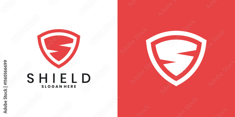 Letter S shield security logo, protection symbol logo design Stock ...
