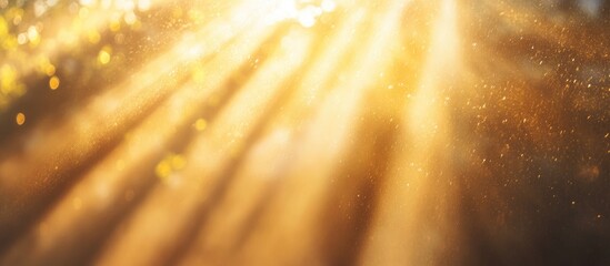 Wall Mural - radiant sunlight beams creating a warm atmosphere with golden hues and ample space for text or graph