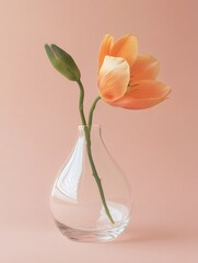 Wall Mural - Single Flower in Glass Vase