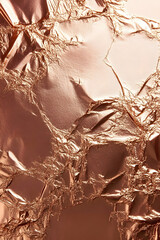 Wall Mural - rose gold muted mocha brown foil background, 2025 color