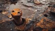 © Natthithin - Rusty Bolt Embedded in Corroded Metal Surface with Water Puddles