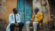 © Antto-AI - doctor consults with elderly patient outside old building