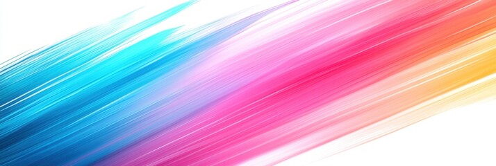 Wall Mural - a vibrant blend of blue, pink, and orange streaks creates a dynamic, colorful abstract background.