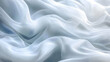 © Siasart - Flowing White Fabric Creates Soft and Elegant Waves Gently with Smooth Texture.