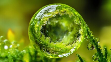 Beautiful symbolic macro image of fragility in form of round. Abstract image.