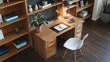 © Seyn Arft - View of Trendy Home Office Desk Setup