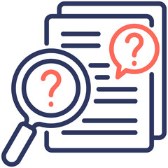 Wall Mural - Research Question Icon