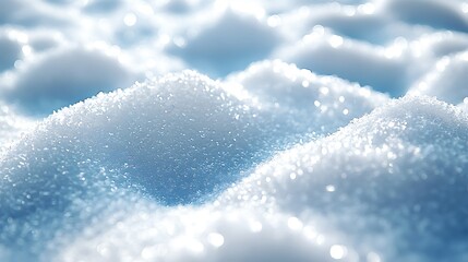 Wall Mural - sparkling snow close-up