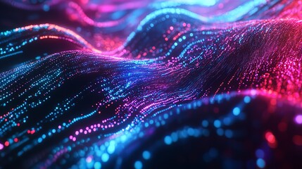 Artificial intelligence developer coding glowing neural networks, sleek and futuristic, vibrant and dynamic