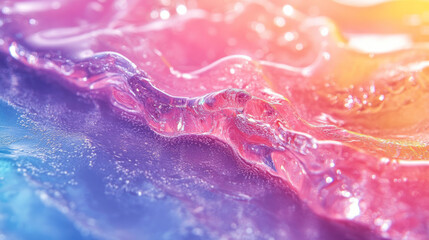Aufkleber - A cascade of liquid droplets forming abstract patterns,