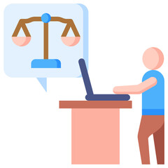 Wall Mural - Legal Advice Icon