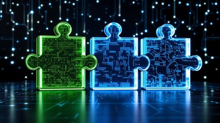Logic Puzzle Collaboration in Virtual Cyberspace with Binary Code Elements