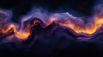 Wall Mural - galaxy art and creative paint with marble glitter create splash wallpaper with background waves, sho