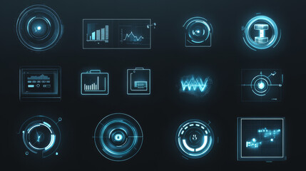 Video and photo camera viewfinder display signs. Focus, grid, zoom, shutter, preview, record frame vector symbols of shooting menu. Cam screen settings of exposure, aperture, battery, flash buttons