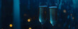 © Jannik - New Year's background with champagne glasses clinking