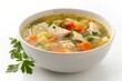 © Asghar - chicken soup isolated on white background