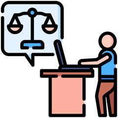 Wall Mural - Legal Advice Icon