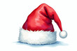 © Galeno - santa hat watercolor painting white background christmas decoration gift wrapping paper style