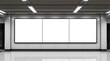 © Michel - Blank Subway Billboard:  A blank canvas for your message, a sleek modern subway billboard awaits your captivating ad.  Perfect for showcasing your brand in a high-traffic, urban environment.