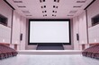 © Michel - Grand Auditorium with Blank Projection Screen