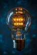 © c_ART_oons - light bulb with electronic board inside