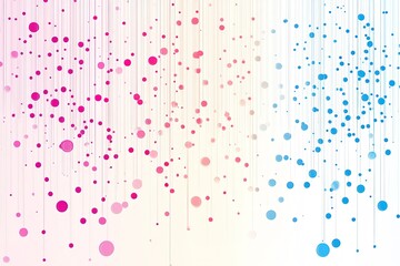 Wall Mural - Abstract background with colorful dots and lines. Perfect for modern designs and presentations.