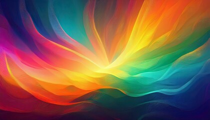 Rainbow Abstract Background A colourful rainbow light filled abstract background graphic resource