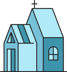 Poster - Church Building Icon