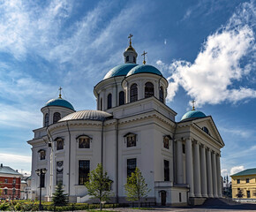 Wall Mural - Our Lady of Kazan cathedral. Our Lady monastery in Kazan, Russia	