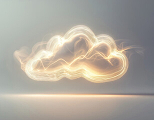 Wall Mural - Golden Cloud Lines