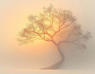 Canvas Print - Sunset Tree Silhouette