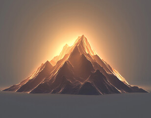 Canvas Print - Golden Hour Mountain