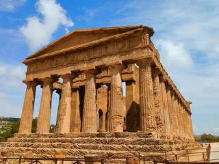 temple of Concordia in Agrigento valley 