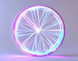 Canvas Print - Neon Wheel