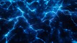 © viking75 - Abstract glowing blue network of interconnected energy lines in a dark space, creating a futuristic and dynamic visual. Ideal for tech and sci-fi themes. AI generative.