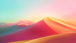 © Thiago - Desert landscape with sand dunes. nature background with sandy hills. Dune. Illustration