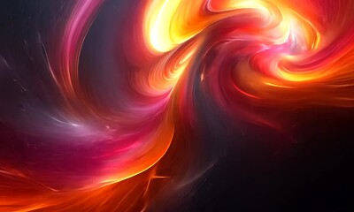 Wall Mural - A vibrant cosmic swirl of colors depicting a galaxy or nebula in space.