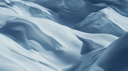 Wall Mural - Close-up shot of a snow-covered mountain peak