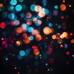 Wall Mural - a close-up view of a cluster of lights, suitable for use in designs about technology, innovation or 