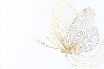 Wall Mural - A colorful butterfly perched on a clean white surface, great for illustrations or design projects