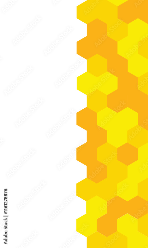 Yellow, orange beehive background. Honeycomb, bees hive cells pattern ...