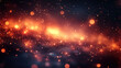 © zulfi25 - Orange bokeh patterned background wallpaper