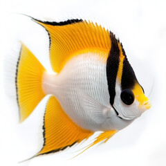 Canvas Print - Butterfly Fish Isolated