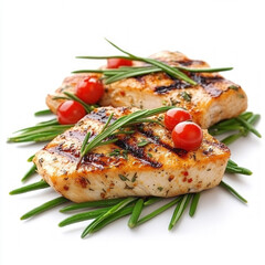 Poster - Grilled Chicken Fillet Isolated