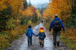 © sharafmaksumov - Family Walking In Woods