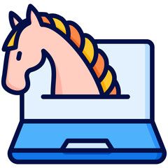 Sticker - Trojan Icon