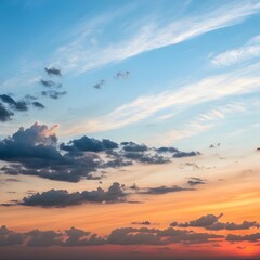 Wall Mural - sunset in the sky